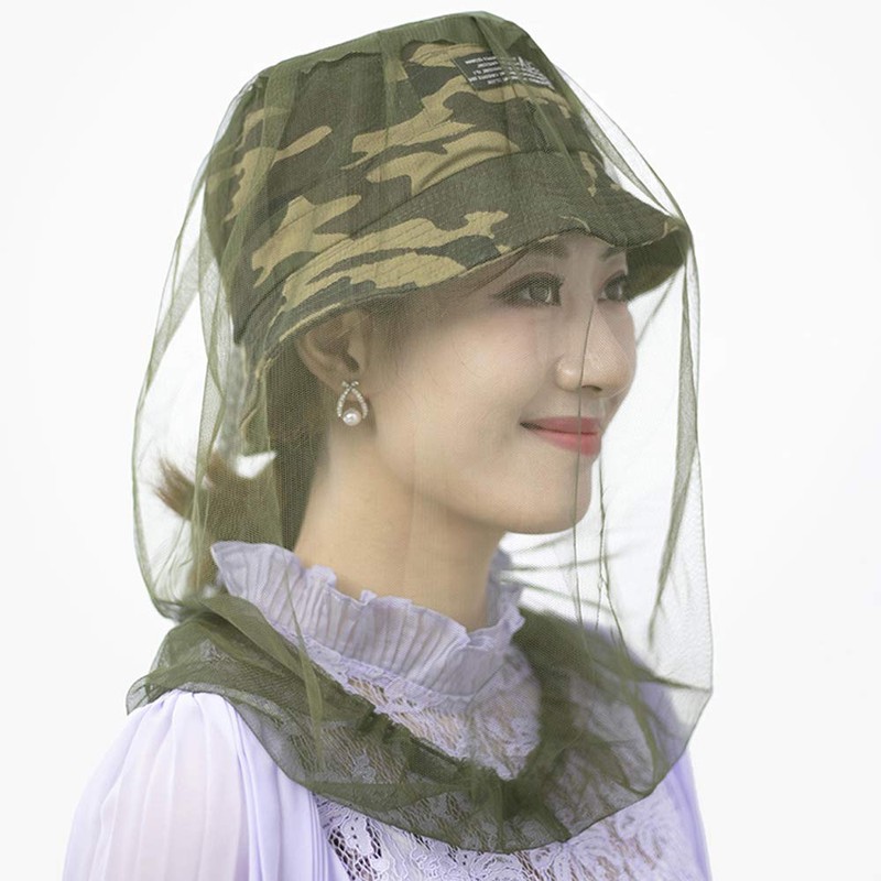4 Pack Premium Mosquito Head Net Mesh Hat Face Netting