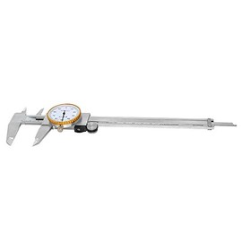 0-6 Inch Dial Plastic Vernier Caliper 0-200（0.01mm) Ruler Measurement Gauge Vernier Caliper Dial Stainless Steel Range Dial Gauge Steel Shock Proof Gearing & Case
