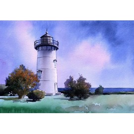 Bella Terra East Chop Lighthouse Oak Bluffs Martha's Vineyard Massachusetts Notecards - Set of 6