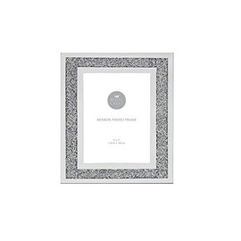 The Leonardo Collection LP45069 Photo Frame | Multi-Crystal | 1 Piece-5x7 Accessory, Silver