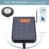 YYCALLING Pager System,Restaurant Buzzers Long Range,Set Vibration,10 Coaster Pagers for