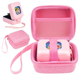 YouKnow Travel Case and Silicone Cover for Bitzee Magicals Interactive Toy Digital Pet and Case, Accessories Protective Case for Bitzee Virtual Electronic Pets (Case Only) (Pink)
