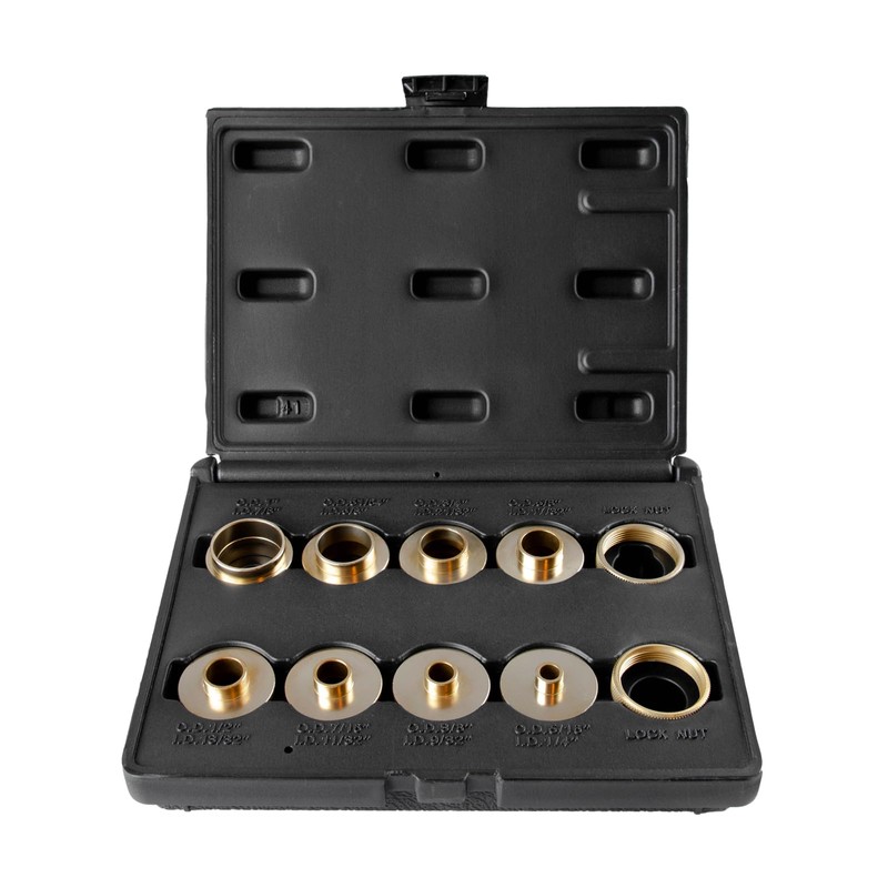 O'SKOOL 10 pcs Brass Router Template Bushing Guides Sets Fit