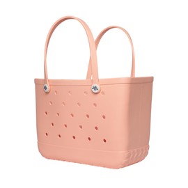 Sunnies Beach Bag - Large Tote Bag for Beach, Pool, and Travel - Lightweight, Waterproof, and Easy-to-Clean - Stylish Summer Bag for Towels, Toys, Snacks, Everyday Essentials & More - Ivory