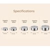 5 Pack Stainless Steel Food Storage Containers with Lids, Metal