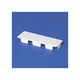1.5" x 5.5" PVC End Caps for Pocket Rail (12 Pack)