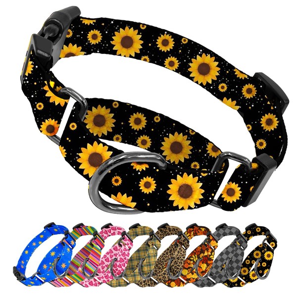 Kazazoo Martingale Collar for Dogs with Quick Release Buckle Adjustable