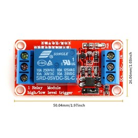 3Pcs 5V Relay Module Board with Optocoupler - Single Channel, High/Low Trigger for Arduino DIY Automation