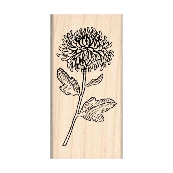 Stamps by Impression Chrysanthemum Rubber Stamp