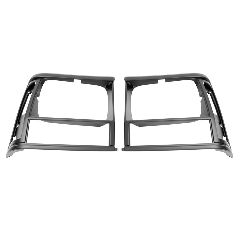 HECASA Pair Headlight Bezels Compatible with 1991-1996 Jeep Cherokee 1991-1992
