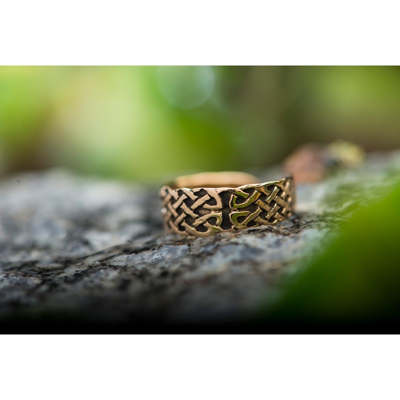 Windalf Celtic Thoralf 6mm Celtic Knot Foot Ring Bronze, Bronze