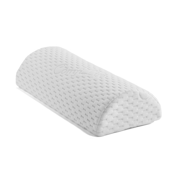 ComfiLife Orthopedic Knee and Leg Pillow for Sleeping - 100% Memory Foam Pillows for Back Pain, Hip Pain Relief for Side Sleepers - Half Moon Pillow