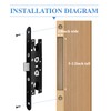 gifsin 2 Point Bolt Mortise Lock Set Storm Door Fits