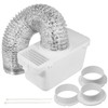 SPARES2GO Universal Vent Aluminium Hose Condenser Kit with 3 x