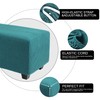 PiccoCasa High Stretch Ottoman Cover with Elastic Bottom, Soft Slipcover