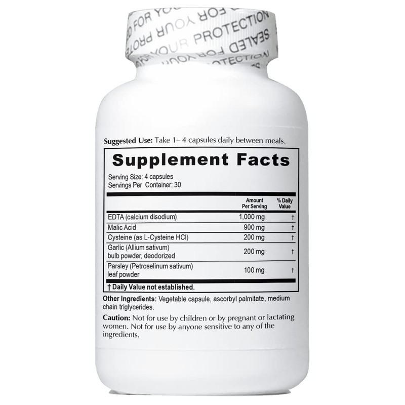 Enhanced Garlic EDTA 120 capsules - 3 Pack - 1000mg