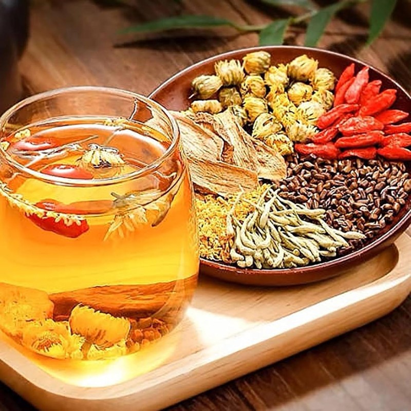 Liver Detox Herbal Tea, Dandelion Root Tea, Chrysanthemum Cassia Seed