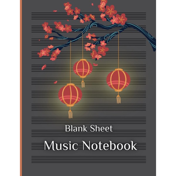 Blank sheet Music Notebook: Elegant Cover Style | 120 Blank