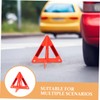 Gatuida 5pcs Emergency Reflective Triangle Kit Warning Sign for Roadside