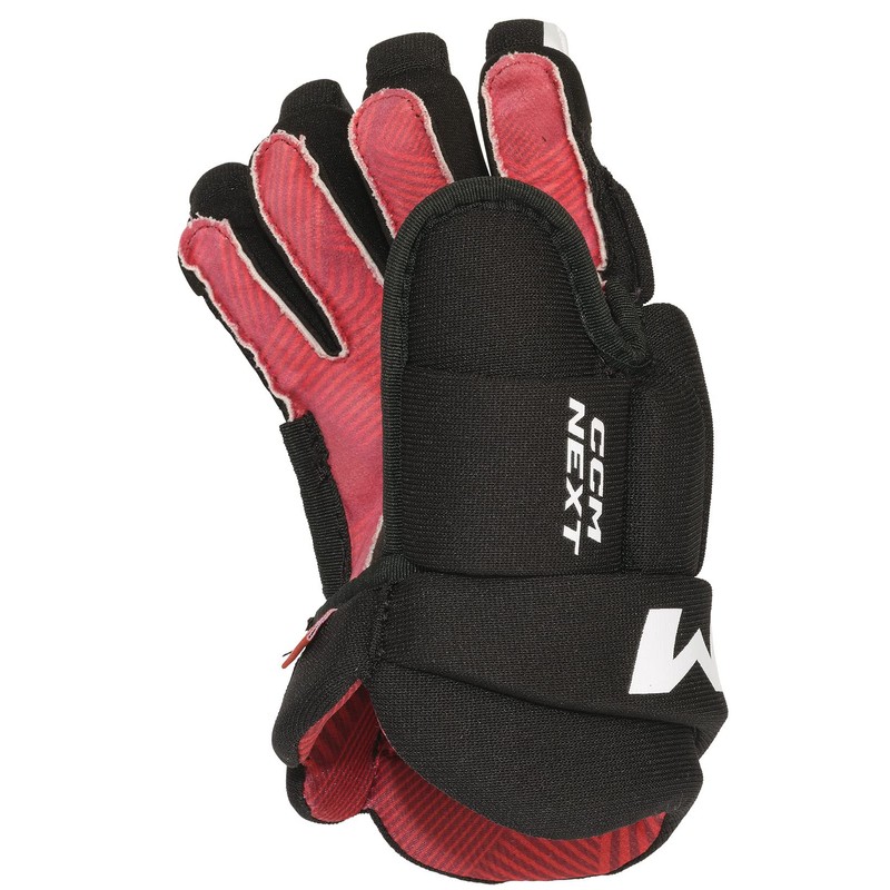 CCM Next Ice Hockey Gloves Junior (Black/White, Size: 12)