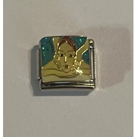 Pugster Lady At The Spa - Massage - Facial - Beauty- 9mm Link For Italian Charm Bracelet