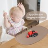 Silicone Placemat with Food Catching Pockets for Baby & Kid,