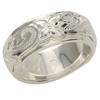 [BreezyIsland] Hawaiian Jewelry Two Tone Ring Ring 8mm Width 925