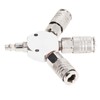 3 Way Air Splitter 1/4 Inch NPT Male Thread 3