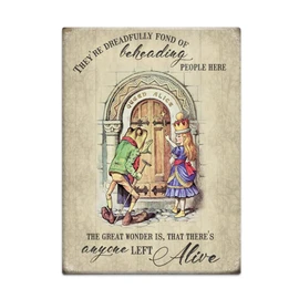 Fridge Magnet (65 x 90 mm) - Alice in Wonderland - Alice and Frog