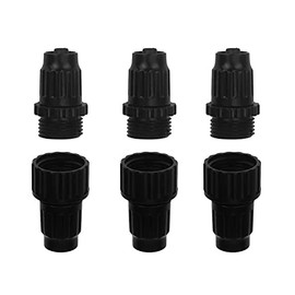 cozyou 3 Sets Garden Expandable Hose Repair Kit Faucet Adapter Female Male 3/4 Inch Hose Connectors with Extra Rubber Washers