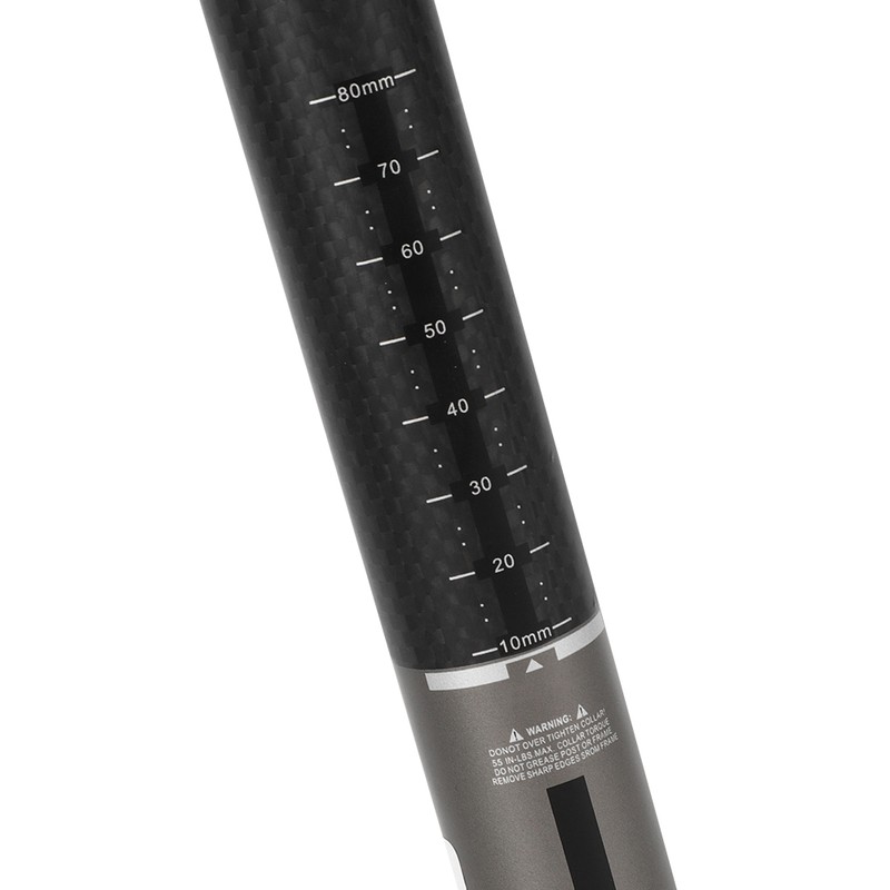 Black Lightweight Carbon Fiber Bike Seat Post Mountain Road Bikes