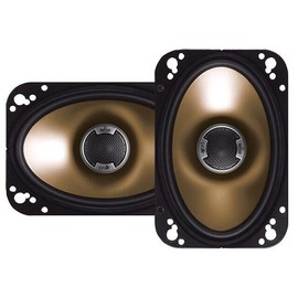 Polk Audio (2) Polk DB461 | 4x6 Inch 120W 4 Ohm 2-Way Coaxial Car Audio / Marine Speakers