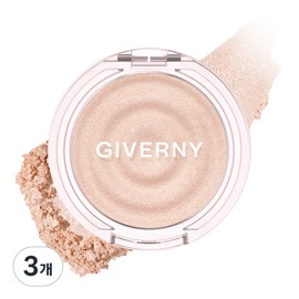 Giverny Dewy Voluming Highlighter 3g, 02 Glassy Champagne, 3 pcs / 지베르니 듀이 볼류밍 하이라이터 3g, 02 글래시 샴페인, 3개