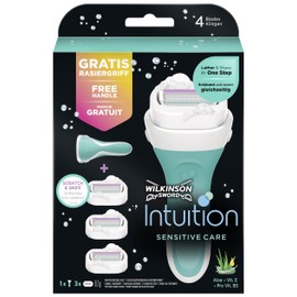 Wilkinson Sword Intuition Sensitive Care Women's Razor with 3 Replacement Blades