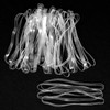 50 Pcs Clear Rubber Bands 200x5mm (Perimeter x Width) Transparent
