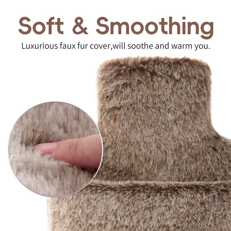 samply Hot Water Bottle with Cover - 2L Hot Water