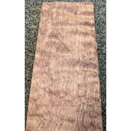Waterfall Bubinga wood veneer 4" x 10" raw no backing AA grade 1/42" thick