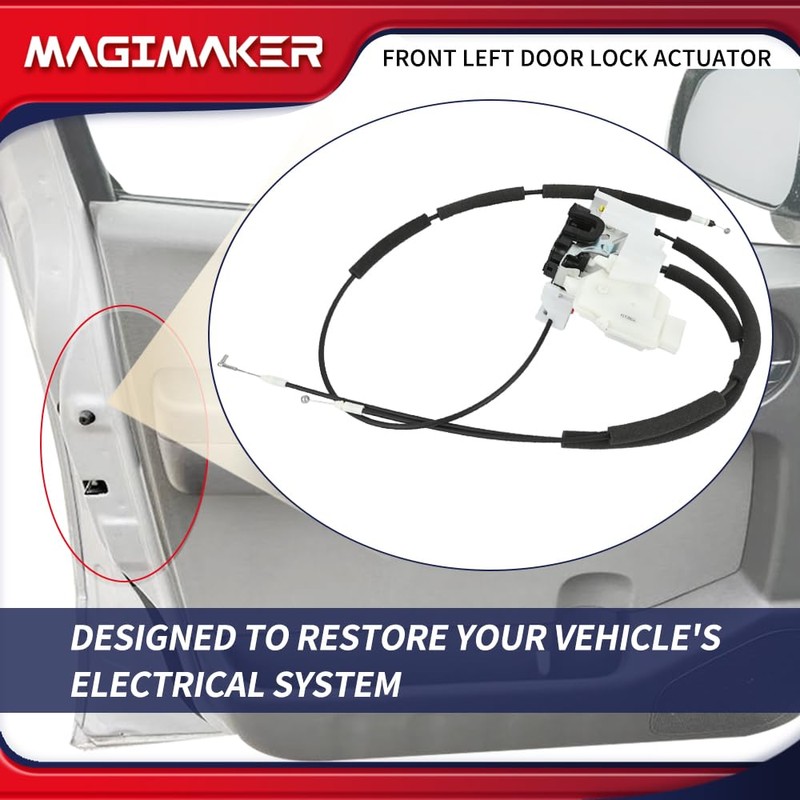 Magimaker Front Left Door Lock Latch Actuator Assembly Compatible with