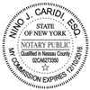 Round Notary Stamp for State of New York- Self Inking
