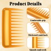 Mabor 2Pcs Mini Wide Tooth Comb, Small Travel Detangling Comb