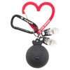 Cox Sportif LG4FBZ01L BK00 Ball Holder with Clip Heart Carabiner