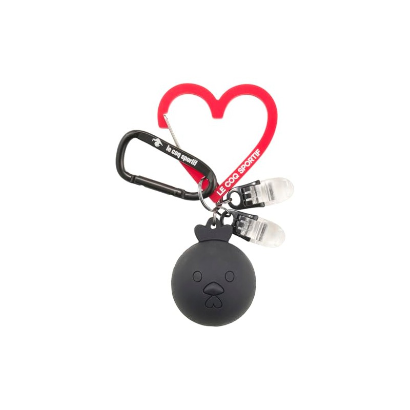 Cox Sportif LG4FBZ01L BK00 Ball Holder with Clip Heart Carabiner