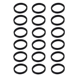 Headset Spacer 28.6mm Low Spacer 5mm/10mm/15mm/20mm Lightweight Aluminum Alloy Bicycle Bike Spacer Stem Spacer Column Spacer (5MM Black 18pcs)