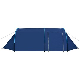 FAMIROSA Waterproof Camping Tent 4 People Navy Blue/Light Blue Blue 5.06 lbs