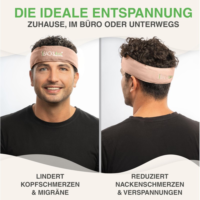BACKLAXX ® Acupressure Headband Against Migraines and Headaches. Acupuncture Headband,