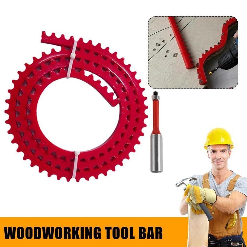 Woodworking profiling strip, gear driven profiling strip, 16 mm spacing,