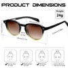 KANASTAL Sunglasses for Women Polarized Retro Round Men's Sunglasses Lightweight