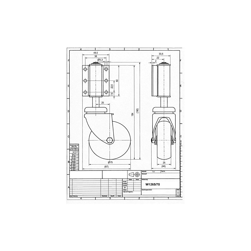 Ladder Castor – Swivel Castor – Spring Castors – Ladder