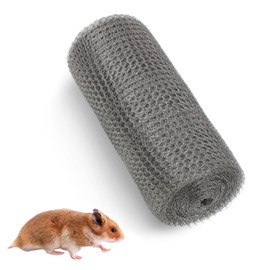Ai-OUMLEEF Wire Mesh Hole Fill Fabric, Stainless Steel Wire Mesh Roll Woven Rodent Mesh for Mouse Hole Filler Garden Barrier Outdoor Use(12.7cm*3m)