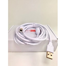 OMNIHIL White 8FT High Speed USB 2.0 Cable Compatible with Boss GX-100 Guitar Multi-effects Pedal